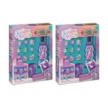 2PK  Nebulous Stars Rainbow Loom NS Auto Charm Set 300 Elastics 9 Cute