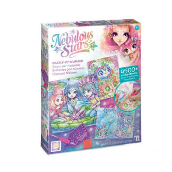 Nebulous Stars Dazzle By Number DIY Painting Set - Rainbow 7y+