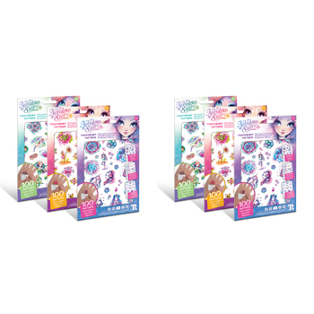 200pc Nebulous Stars Temporary Tattoos - Assorted Kids 7y+