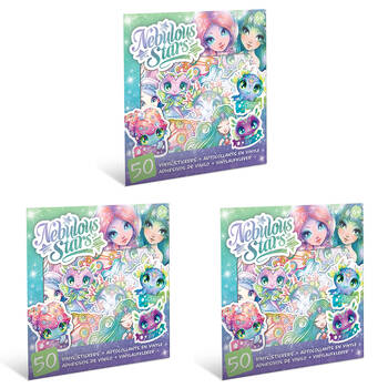 3x 50pc Nebulous Stars Decorative Vinyl Stickers - Assorted 6y+