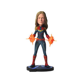 Avengers 4 Endgame Captain Marvel Head Knocker Figure Toy