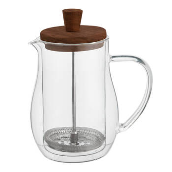 NF Living 700ml DWall Glass French Press Coffee Borosilicate Kitchenware Clear
