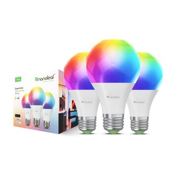 3PK Nanoleaf Essentials Matter Smart Bulb E27/A19 LED