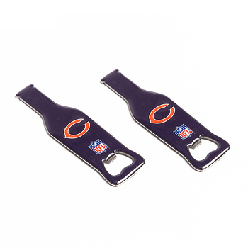 2PK NFL Chicago Bears 10cm Beer/Soda Bottle Cap Opener
