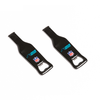 2PK NFL Carolina Panthers 10cm Beer/Soda Bottle Cap Opener
