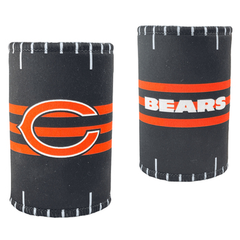 2PK NFL Chicago Bears 11.5cm Stubby Can/Bottle Beverage Holder