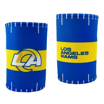 2PK NFL Los Angeles Rams 11.5cm Stubby Can/Bottle Beverage Holder