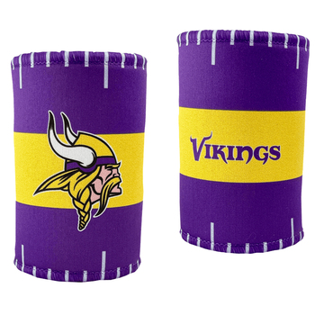2PK NFL Minnesota Vikings 11.5cm Stubby Can/Bottle Beverage Holder