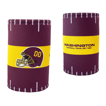 2PK NFL Washington Football Team 11.5cm Stubby Can/Bottle Beverage Holder