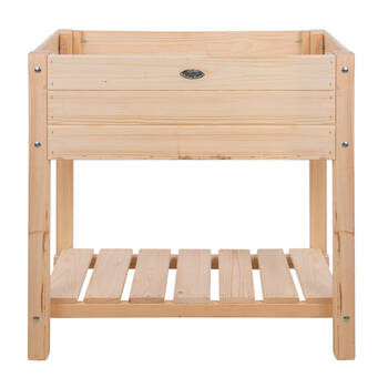 Esschert Design Wooden Raised Garden Plant Bed Outdoor Decor Small