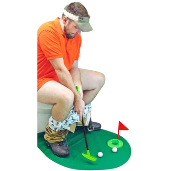 Toilet Sports Golf Novelty Home/Room Decor Funny Statue