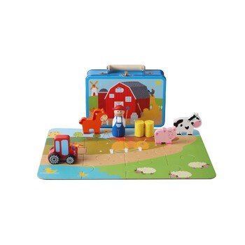 Kaper Kidz Farm Playset In Tin Case
