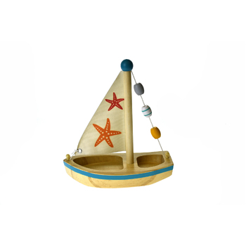 Kaper Kidz Calm & Breezy Wooden Sailboat Star Fish 2yrs+