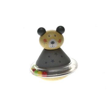 Kaper Kidz Wooden Animal Roly-Poly Children's Toy Bear 0+