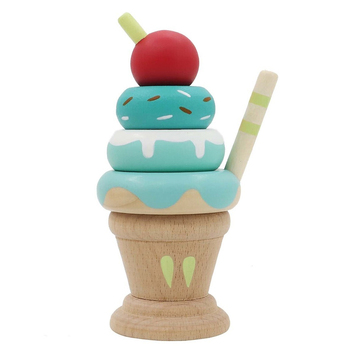 Kaper Kidz Calm & Breezy Stacking Icecream Children's Toy Mint 10m+