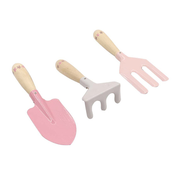 3pc Kaper Kidz Calm & Breezy Kids Garden Tool Set Pink 3yrs+