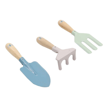 3pc Kaper Kidz Calm & Breezy Kids Garden Tool Set Blue 3yrs+