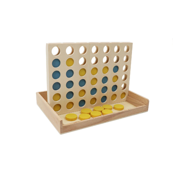 Kaper Kidz Calm & Breezy Wooden 4 In A Row Game Boathouse Blue 3yrs+