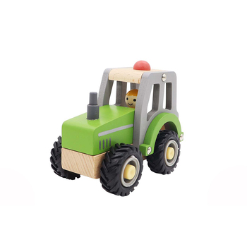 Kaper Kidz Calm & Breezy Tractor With Rubber Wheels Green 18m+