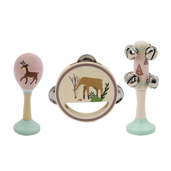 3pcs Kaper Kidz Calm & Breezy Deer Wooden Musical Set 18m+