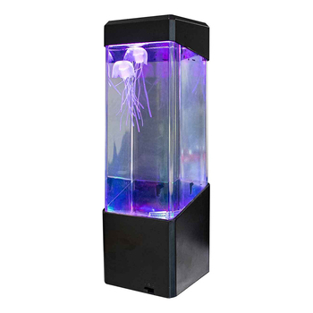 Led Novelty Light Up Aquarium Jelly Fish Lamp Set 18cm