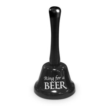 Ring For A Beer Bell Novelty Funny Gag Gift Bar Man Cave Toy