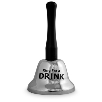 Ring For A Drink Bell Novelty Funny Gag Gift Bar Man Cave Toy