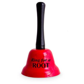 Ring For A Root Bell Red Novelty Funny Gag Gift Bar Man Cave Toy