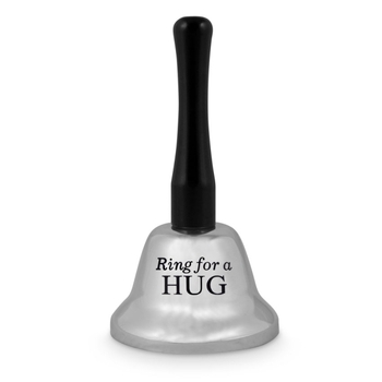 Ring For A Hug Bell Silver Novelty Funny Gag Gift Bar Man Cave Toy
