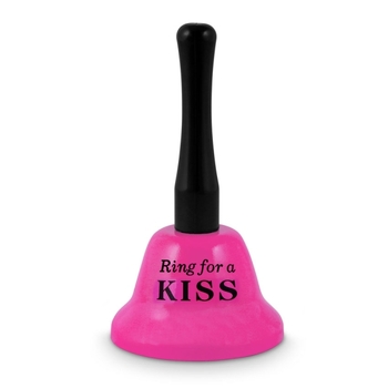 Ring For A Kiss Bell Pink Novelty Funny Gag Gift Bar Man Cave Toy