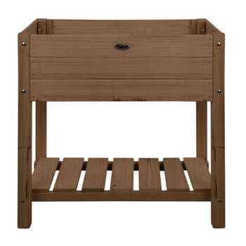 Esschert Design Garden Wooden Raised Bed Outdoor Home Decor Small Brown