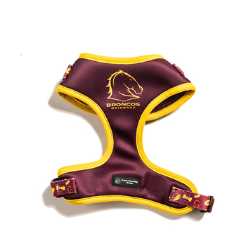 NRL Brisbane Broncos Pet Dog Padded Harness Adjustable Vest XS