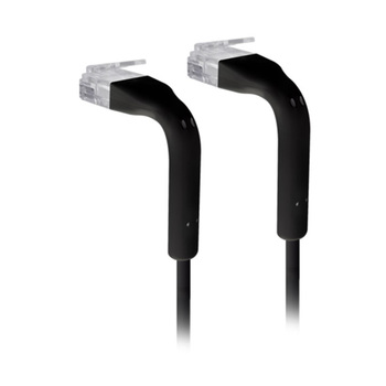 UniFi patch cable with both end bendable RJ45 1m - Black