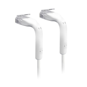 UniFi patch cable with both end bendable RJ45 1m - White