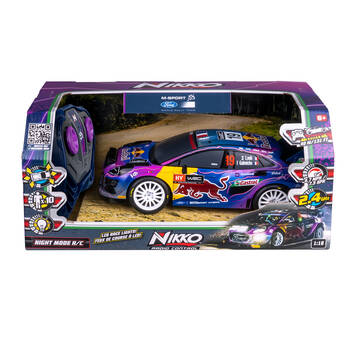 Nikko RC Remote Control Car 1:18 Night Mode LED Race Lights 6y+ Assorted