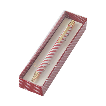 Pilbeam Living 14cm Metal Pen w/ Gift Box - Christmas Red