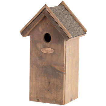 Esschert Design Great Tit Nesting Box w/Bitumen Roof Garden Outdoor Decor 32.4cm