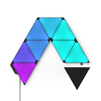 Nanoleaf Shapes Ultra Black Triangles 9 Panels Starter Kit Smart Light