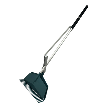 2-In-1 Rake With Dustpan Outdoor Lawn/Garden Care Set