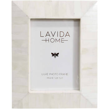 LVD 5x7 Picture/Photo Frame Bone Tapered Bone/MDF White
