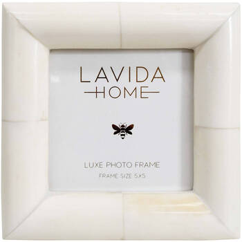 LVD 5x5 Picture/Photo Frame Rolled Edge Bone/MDF White