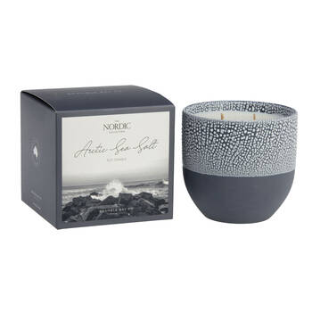 Bramble Bay Nordic Arctic Sea Salt Candle Wild Freesia Sandalwood & Lime 400g