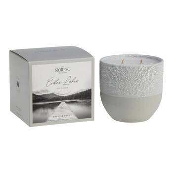Bramble Bay Nordic Cedar Lakes Candle Fresh Pine Eucalyptus and Moss 400g