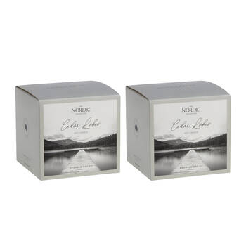 2PK Bramble Bay Nordic Cedar Lakes Candle Fresh Pine Eucalyptus and Moss 400g