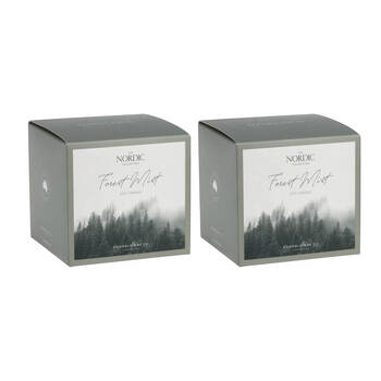 2PK Bramble Bay Nordic Forest Mist Candle Lemongrass Floral & Cedarwood 400g