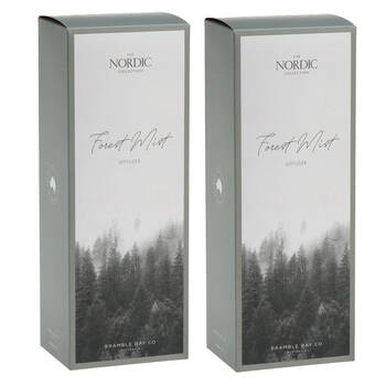 2PK Bramble Bay Nordic Forest Mist Diffuser Home Fragrance Green