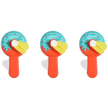 3PK Jemark Portable Hand Held Fan Donut 2414x7cm - Assorted