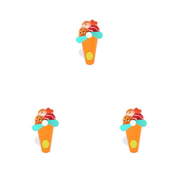 3PK Jemark Portable Hand Held Fan Ice Cream 1214x7cm - Assorted