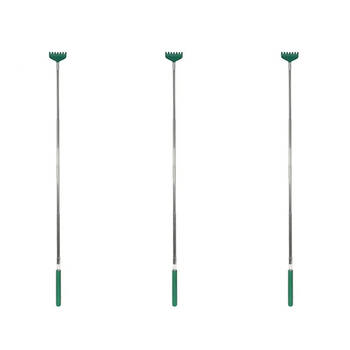 3PK Jemark Extendable Telescopic Back Scratcher 65cm - Assorted