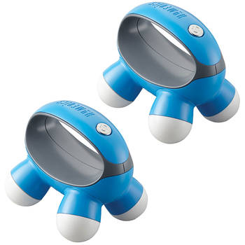 2x HoMedics QuaD Portable Vibration Massager - Blue